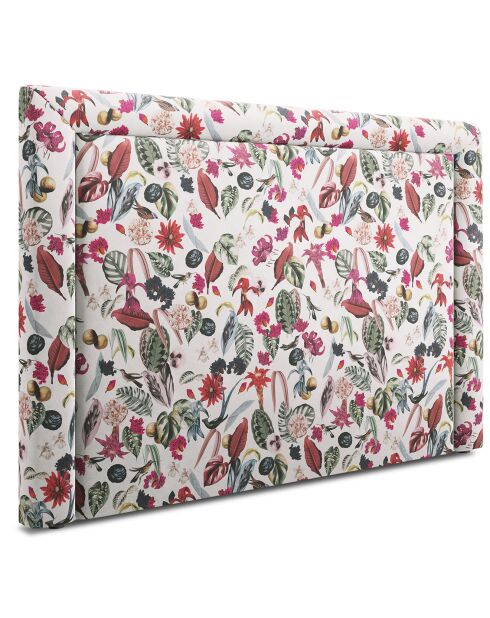 Tête de lit Marie velours multicolore - 140x120 cm