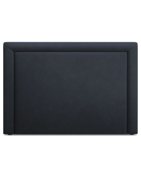 Tête de lit Marie velours bleu foncé - 160x120 cm