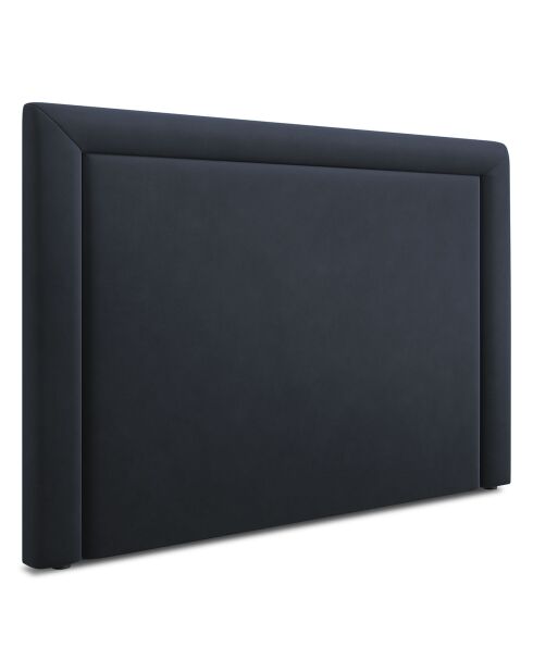 Tête de lit Marie velours bleu foncé - 160x120 cm