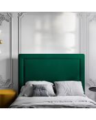 Tête de lit Marie velours vert bouteille - 160x120 cm