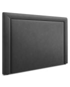 Tête de lit Marie velours gris foncé - 160x120 cm