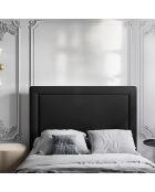 Tête de lit Marie velours noire - 160x120 cm