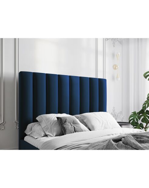 Tête de lit Camargue velours bleu roi - 140x120 cm