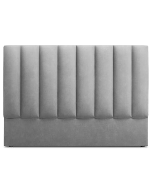 Tête de lit Camargue velours gris clair - 140x120 cm
