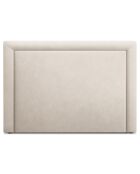 Tête de lit Marie velours beige clair - 180x120 cm