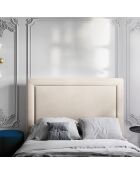 Tête de lit Marie velours beige clair - 180x120 cm
