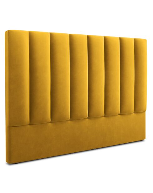 Testiera in velluto giallo Camargue - 160x120 cm