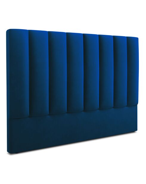 Tête de lit Camargue velours bleu roi - 160x120 cm