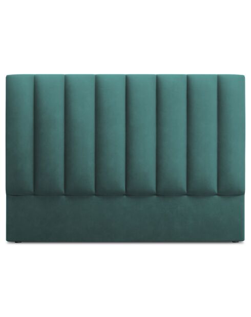 Camargue petrolfluwelen hoofdeinde - 160x120 cm