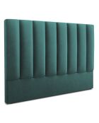 Camargue petrolfluwelen hoofdeinde - 160x120 cm