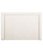 Tête de lit velours bouclé Marie beige - 140x120 cm
