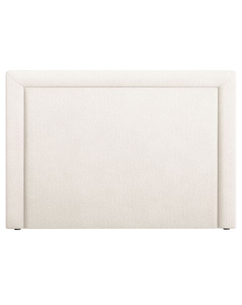 Tête de lit velours bouclé Marie beige - 140x120 cm