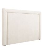 Tête de lit velours bouclé Marie beige - 140x120 cm