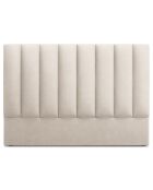 Tête de lit Camargue velours beige clair - 200x120 cm
