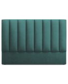 Camargue petrolfluwelen hoofdeinde - 200x120 cm