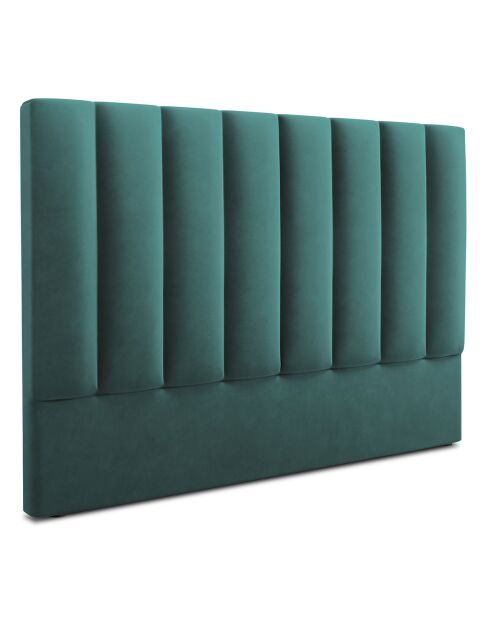 Camargue petrolfluwelen hoofdeinde - 200x120 cm