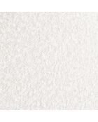 Cadre avec tête de lit Maia velours bouclé blanc - 140x200 cm