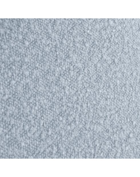 Cadre avec tête de lit Maia velours bouclé bleu clair - 140x200 cm