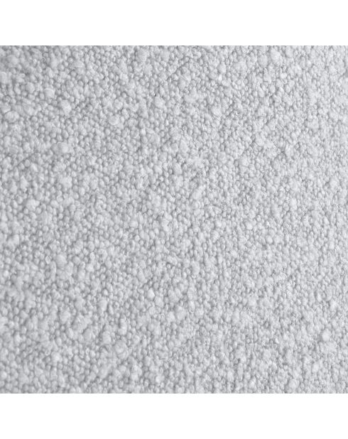 Cadre avec tête de lit Maia velours bouclé gris clair - 160x200 cm