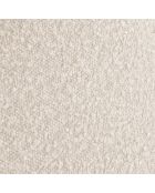 Cadre avec tête de lit Maia velours bouclé beige - 180x200 cm