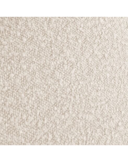 Cadre avec tête de lit Maia velours bouclé beige - 180x200 cm