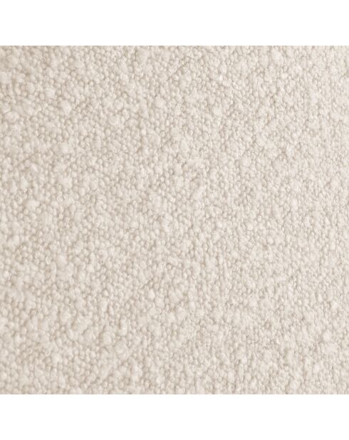 Cadre avec tête de lit Maia velours bouclé beige - 180x200 cm