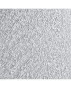 Cadre avec tête de lit Maia velours bouclé gris clair - 180x200 cm