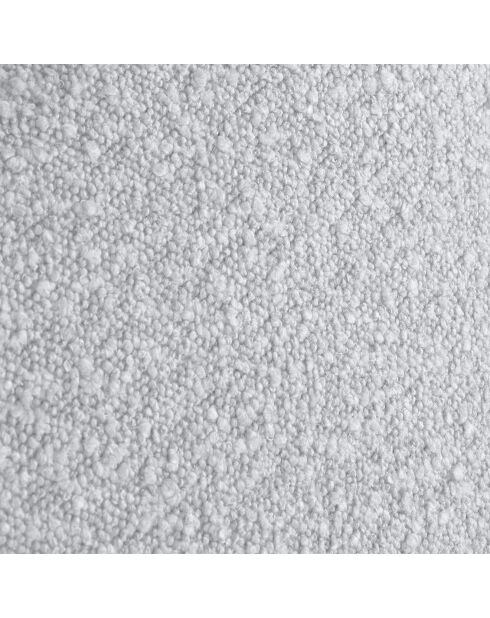 Cadre avec tête de lit Maia velours bouclé gris clair - 180x200 cm