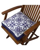 Galette de chaise multicolore - 42x42 cm