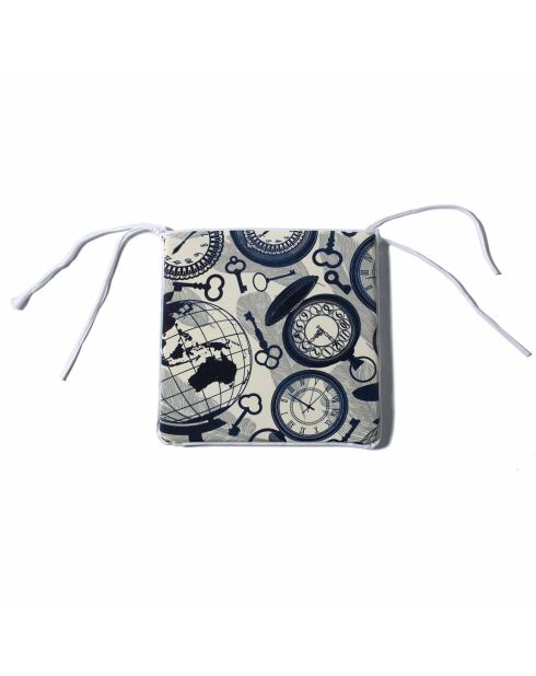 Galette de chaise de chaise multicolore - 45x45x2.5  cm