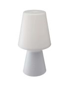 Lampe d'extérieur à LED Wiza blanche - D.12.5x23 cm