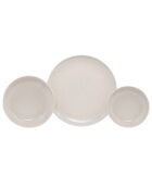 Service de table en porcelaine blanche - 18 Pièces