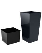 Pot 91.5L anthracite - 40x40x75  cm
