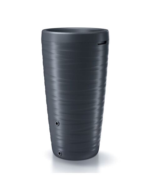 Récupérateur d'eau de pluie 240L anthracite - 59.3x59.3x111 cm