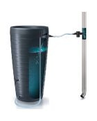 Raccoglitore di acqua piovana 240L antracite - 59,3x59,3x111 cm