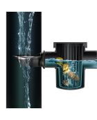 Raccoglitore di acqua piovana 240L antracite - 59,3x59,3x111 cm