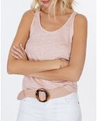 Débardeur 100% Lin Essential blush