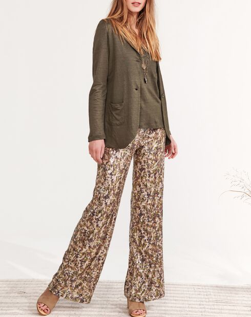 Veste 100% Lin Essential bronze