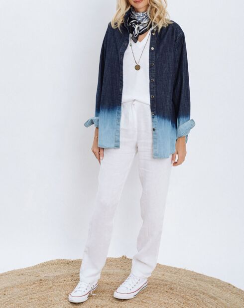 Chemise en Jean Store bleue