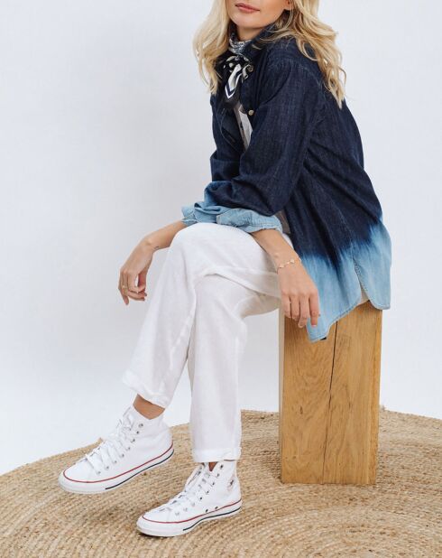 Chemise en Jean Store bleue