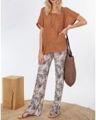Pantalon Store indigo/beige