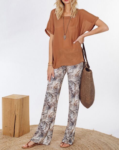 Pantalon Store indigo/beige