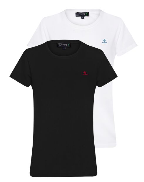 2 T-Shirts Chota noir/blanc