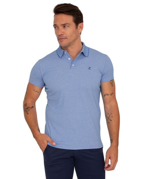 Polo Interlok bleu clair