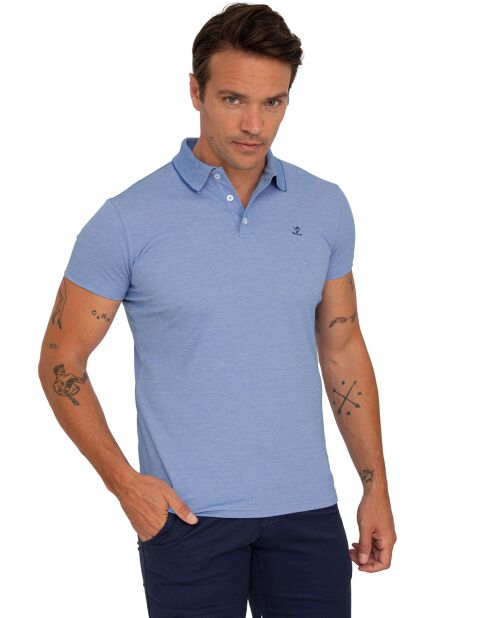 Polo Interlok bleu clair