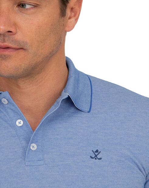 Polo Interlok bleu clair