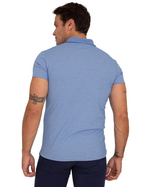 Polo Interlok bleu clair
