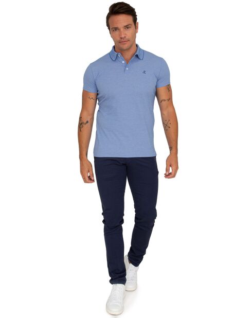 Polo Interlok bleu clair