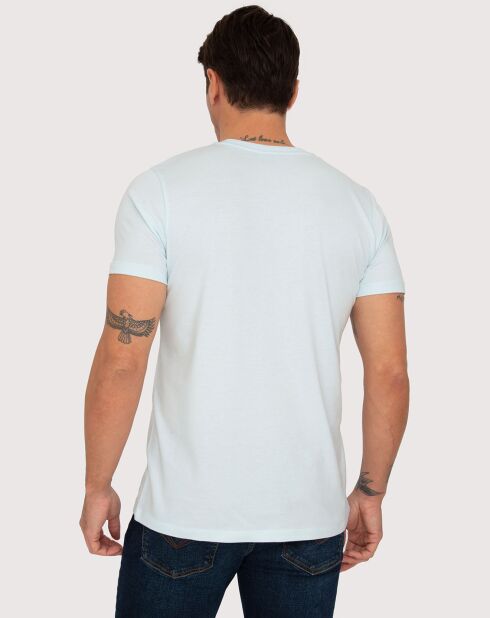 3 T-Shirts Purgs rose/bleu/blanc casse