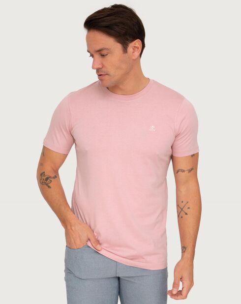 3 T-Shirts Purgs rose/bleu/blanc casse